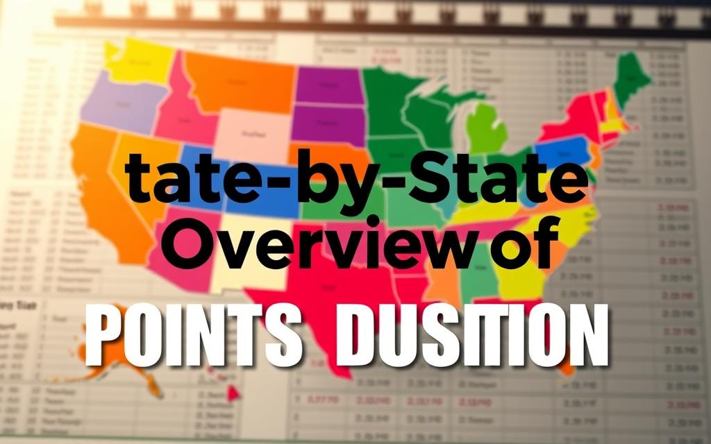 A Detailed Map Of The United States, With Each State Represented In Vibrant Colors. In The Foreground, A Clear Focus On The Title &Quot;State-By-State Overview Of Points Duration&Quot;, Rendered In A Bold, Legible Font. The Map Is Illuminated By A Warm, Natural Lighting, Creating A Sense Of Depth And Dimension. The Background Showcases A Subtle Grid Or Matrix, Representing The Data And Information Related To The Driving Points Duration For Each State. The Overall Mood Is Informative, Visually Striking, And Designed To Effectively Illustrate The Subject Matter Of The Article. A Detailed Map Of The United States, With Each State Represented In Vibrant Colors. In The Foreground, A Clear Focus On The Title &Quot;State-By-State Overview Of Points Duration&Quot;, Rendered In A Bold, Legible Font. The Map Is Illuminated By A Warm, Natural Lighting, Creating A Sense Of Depth And Dimension. The Background Showcases A Subtle Grid Or Matrix, Representing The Data And Information Related To The Driving Points Duration For Each State. The Overall Mood Is Informative, Visually Striking, And Designed To Effectively Illustrate The Subject Matter Of The Article.